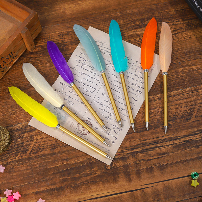 Wholesale Silver Pen Case Feather Pen